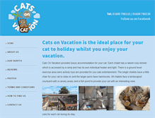 Tablet Screenshot of catsonvacation.com